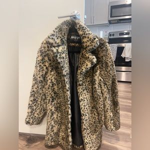 Nasty Gal cheetah print coat
